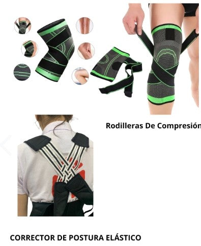 COMBO CORRECTOR POSTURA RODILLERA COMP